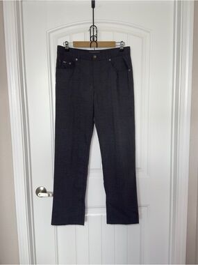 Brax Feel Good Gray Reg‎ Fit Cooper Pants Size 33/34 Casual Preppy Minimalist
